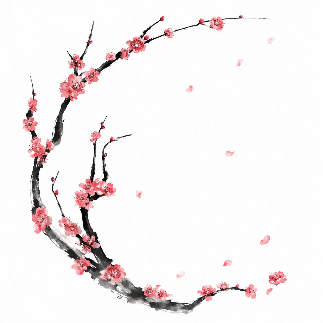 水墨梅花